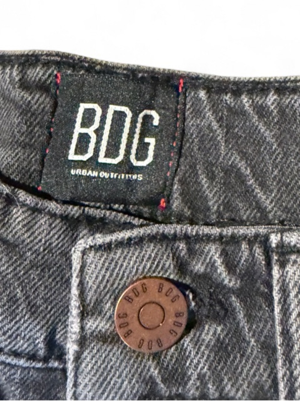 BDG Urban Outfitters Black Distressed Skinny Jeans 26 - Picture 4 of 5